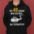 40Th Birthday Man Woman 40 Years 1984 Decorative Kapuzenpullover für Damen