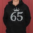 65 Crown 65 Years Old Happy 65Th Birthday Girls Ladies Kapuzenpullover für Damen