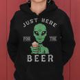 Alien And Beer Party Costume Kapuzenpullover für Damen