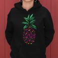 Ananas Buntes Flamingo Kapuzenpullover für Damen