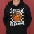 Basketball Mama Coquette Bow Game Day Sports Lover Mom Women Hoodie