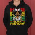Black Woman Nurse Afro Retro Black History Month Women Women Hoodie