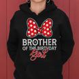 Brother Of The Birthday Girl Cute Pink Bow Family Matching Women Hoodie