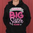 Only Child Big Sister 2025 Cute Promoted To Big Sister 2025 Women Hoodie
