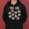 You Are Christian Religious Bible Verse Conversation Heart Women Hoodie