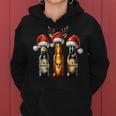 Christmas Beer Bottles With Christmas Hat Beer Kapuzenpullover für Damen