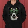 Christmas Tree Sunglasses Border Collie Christmas Women Kapuzenpullover für Damen