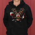 Christmas Wine Lovers Xmas Christmas Reindeer Kapuzenpullover für Damen