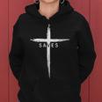 Cool Christian Cross Jesus Saves Graphic Christ Women Hoodie