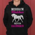 Cool Girls Riding Icelandic Horse Kapuzenpullover für Damen