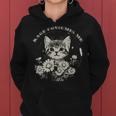 Cute Cat Rage Consumes Me Sarcastic Kitten Flower Women Hoodie