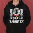 Dog Happy 101 Days School 100 Days Smarter Teacher Student Women Hoodie