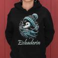 Eisbaderin Winter Swimming Penguin Women's Ice Bathing Kapuzenpullover für Damen