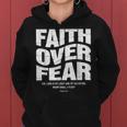 Faith Over Fear Bible Verse Inspirational Christian Women Hoodie