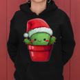 Feliz Navidad Árbol De Cactus Kawaii Amante De Cactus Divertido Navidad Sudadera con capucha para mujer