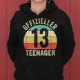 Finally 13Th Birthday Boy Girl Official Nager S Kapuzenpullover für Damen