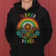 Flower Power Retro Nature Nostalgiaintage Outdoor Power Kapuzenpullover für Damen