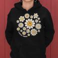 Flower Power Süßes Lächeln Gesichtsblume Happy Face Blumen Mädchen Kapuzenpullover für Damen