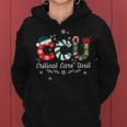 Ccu Nurse Christmas Critical Care Unit Xmas Girl Nurse Women Hoodie