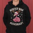 Christmas Flamingo Reindeer Was Out Sold Out Kapuzenpullover für Damen