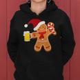 Gingerbread Man With Beer Christmas Xmas Jumper Kapuzenpullover für Damen