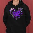 Girls Olivia First Name Personalized Groovy 80'S Heart Women Hoodie