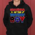 Grandma Of The Birthday Boy Matching Spider Family Birthday Women Hoodie