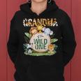 Grandma Of The Wild One 1St Birthday Safari Family Matching Women Hoodie