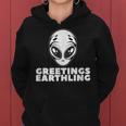 Greetings Earthling Alien For Nager Kapuzenpullover für Damen