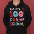 Happy 100Th Day Of School Leopard 100 Days School Girl Boys Women Hoodie