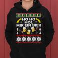 Hohoho Get Me A Beer Ugly Christmas Kapuzenpullover für Damen