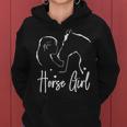 Horse & Rider Horse Girl Riding Girls Women's S Kapuzenpullover für Damen