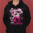 Howdy Cowboy Hat Pink Boots Disco Ball 21St Birthday Women Hoodie