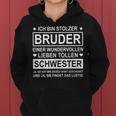 Ich Bin Stolzer Bruder Einer Wundervollen Liebe Schwester Kapuzenpullover für Damen