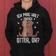 Ich Mag Halt Otter Seeotter Children's Girls' Women's Kapuzenpullover für Damen