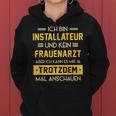 Installateur Kein Frauenarzt Slogan Plumber Kapuzenpullover für Damen