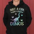 Just A Girl Who Loves Dinos La Chica De Los Dinosaurios Sudadera con capucha para mujer