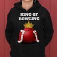 King Of Bowling Bowling Bowling Kapuzenpullover für Damen