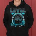 Level 40 Years Birthday Man Woman 1982 Gamer Kapuzenpullover für Damen