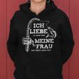 I Love My Wife Fishing Fishing Kapuzenpullover für Damen