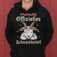 Mamas Official Snoring Mama Sleep Goat Kapuzenpullover für Damen