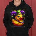 Mardi Gras Rubber Duck New Orlean Carnival Festival Women Hoodie