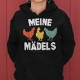 Meine Mädels Chicken Humourintage Kapuzenpullover für Damen