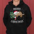 Merry Christmas Sloth Christmas Party Outfit Christmas Kapuzenpullover für Damen