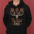 Mom Of The Wild One Cowboy Western Rodeo Party Matching Women Hoodie