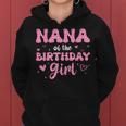 Nana Of The Birthday Pink Girl Matching Family Women Hoodie