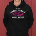 Ne Sous-Estimez Jamais Une Fille Qui Aime La Course Dirt Track Racer Sweat à capuche femme
