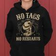 No Tags No Restarts Cowboy Western Country Fan Line Dance Cuello Sudadera con capucha para mujer