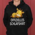 Official Sleep Giraffe Pyjama Kapuzenpullover für Damen