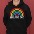 Pride Rainbow Shirt Rainbow Shirt For Women Serving God Women's Hoodie